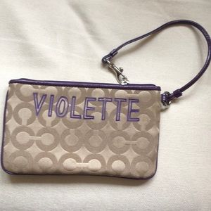Coach wristlet from Poppy collection